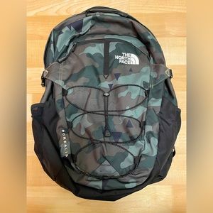 The North Face Borealis backpack in camo, like new